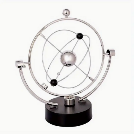 iTotal Kinetic Desktop Sculpture: Modern Perpetual Motion Pendulum for Home Decor