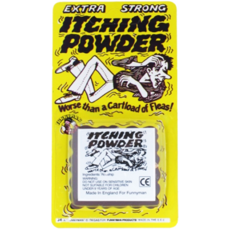 "Gadget Man's Itching Powder: The Ultimate Prankster's Delight