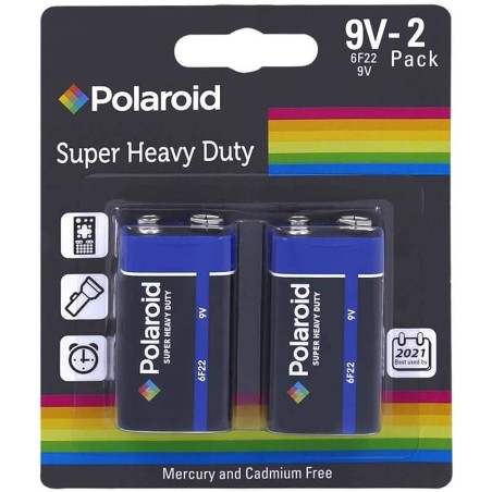 Gadget Man Ireland - Polaroid 9V-2 Super Heavy Duty Batteries (2 Pack)