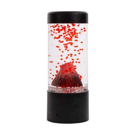 Mini Volcano Lamp: Erupting Red Beads, Soothing Mood Light