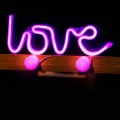 Forever Light Neon LED Love Pink - USB and Battery-Powered Decorative Sign