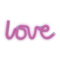 Forever Light Neon LED Love Pink - USB and Battery-Powered Decorative Sign