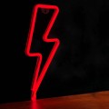Forever Light Neon LED Bolt Red - USB and Battery-Powered Decorative Sign