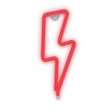 Forever Light Neon LED Bolt Red - USB and Battery-Powered Decorative Sign
