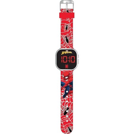 Shop Disney Marvel Spider-Man Kid's Red Silicone Strap Watch