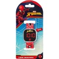Shop Disney Marvel Spider-Man Kid's Red Silicone Strap Watch